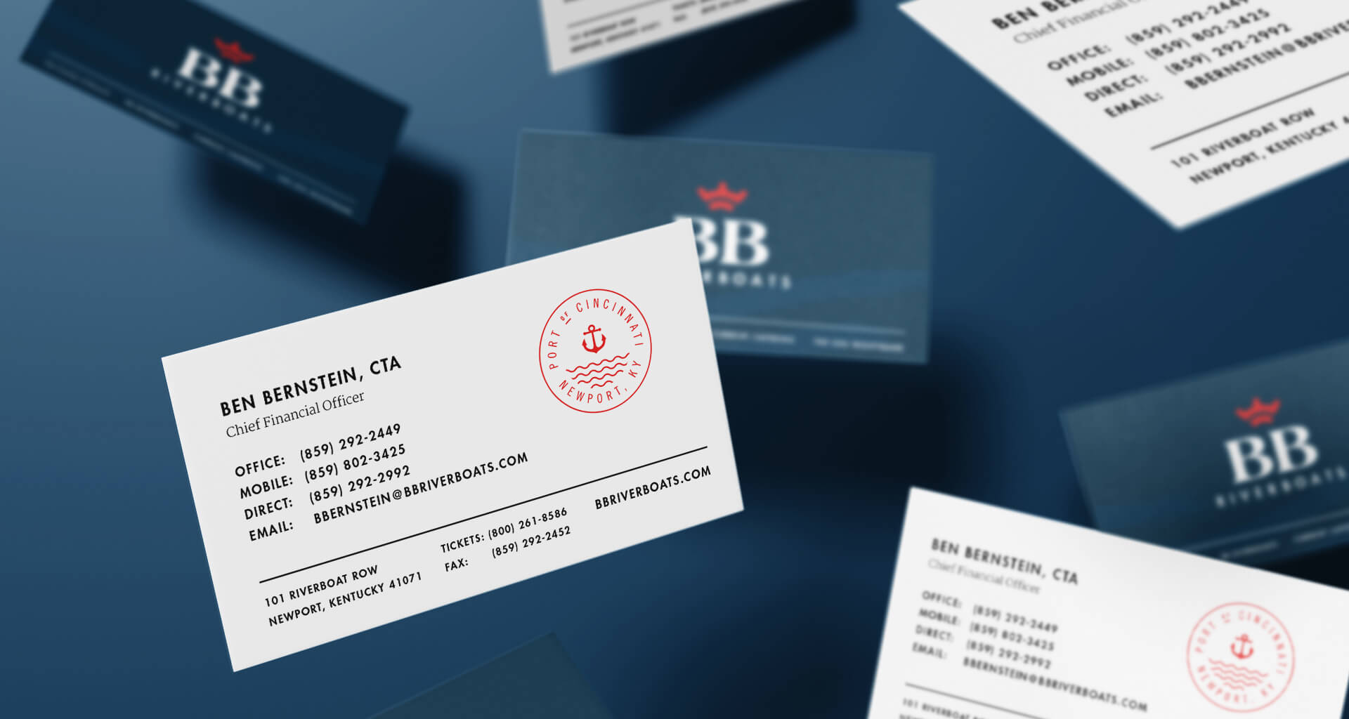 Business card design mockups