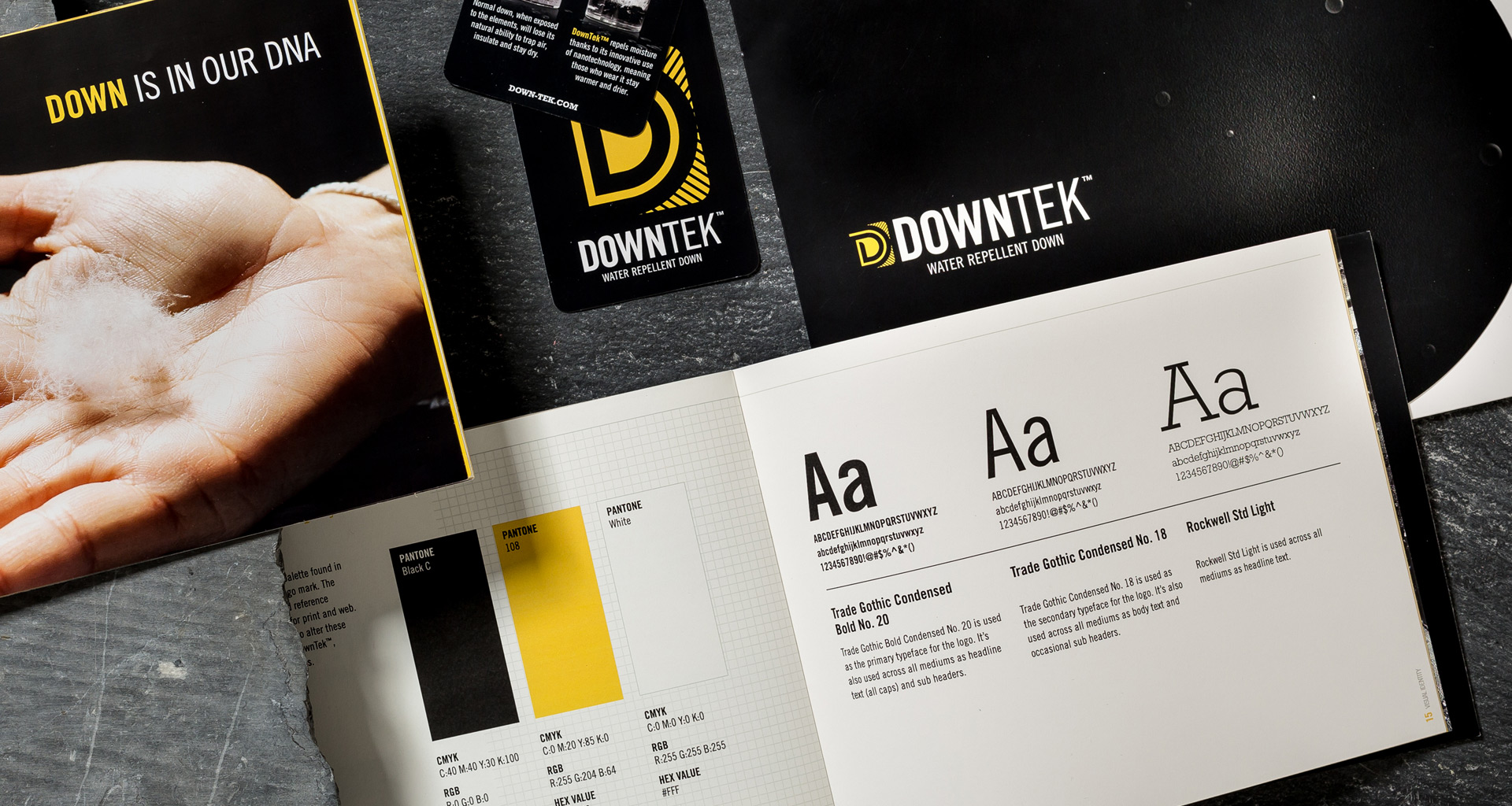 DownTek company guide for typography