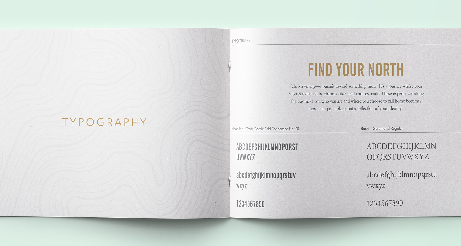 Branding guide on typography for North 680