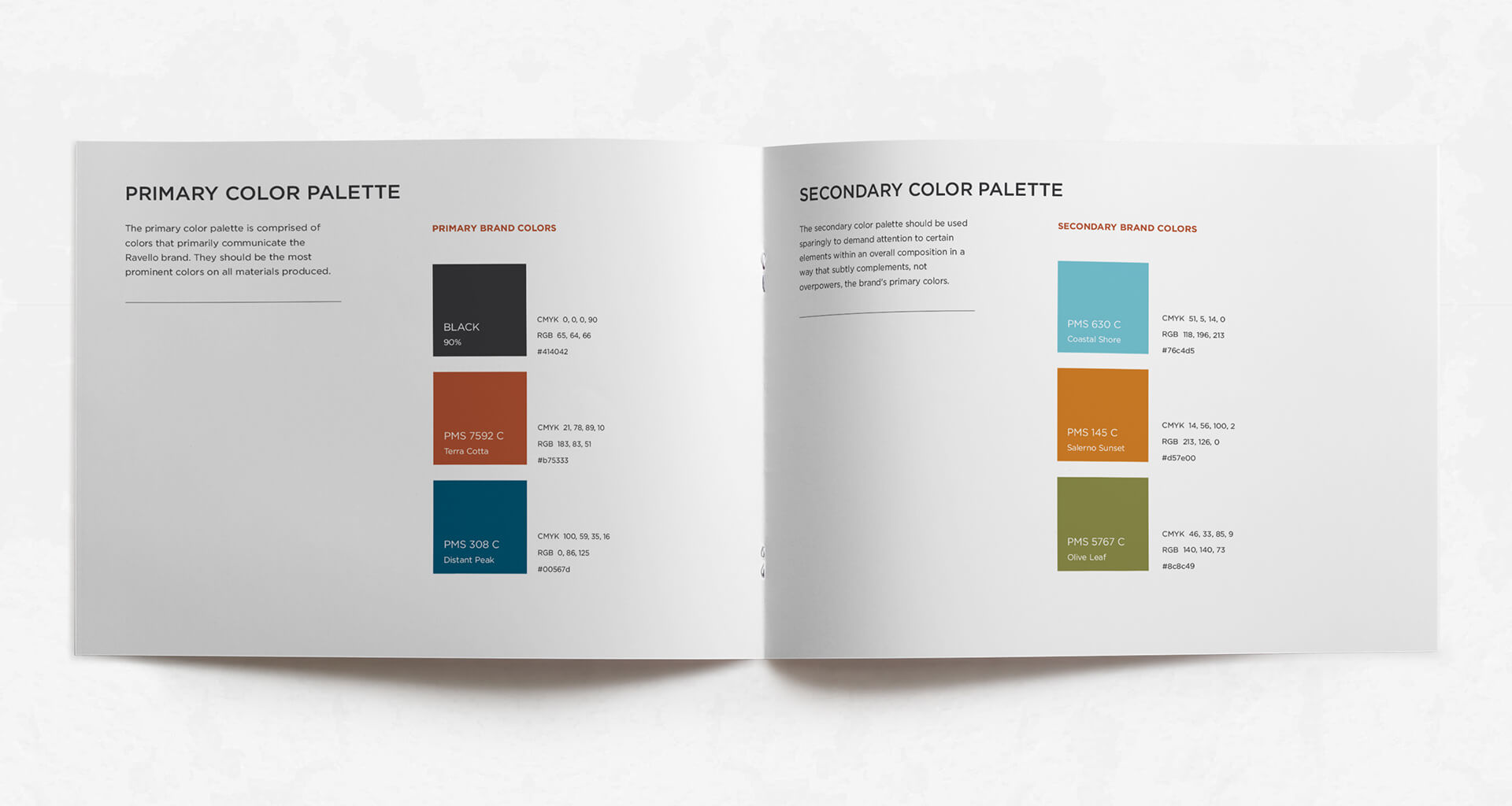 Ravello Stonebriar branding colors