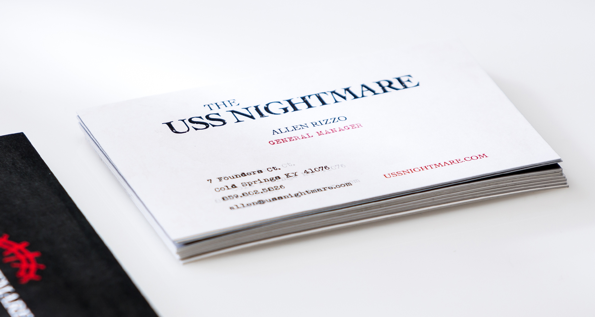 USS Nightmare business card concept